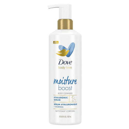 Dove Body Love Moisture Boost Body Cleanser, Hyaluronic Acid Moringa Oil 17.5 oz - Picture 12 of 12