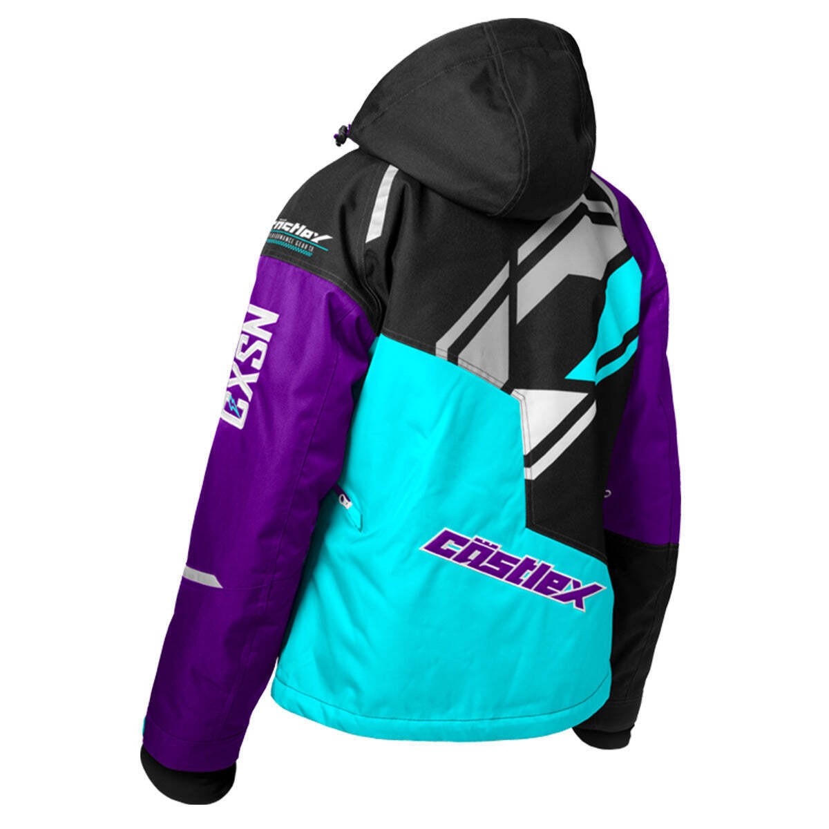 Castle X Code G4 Women's Snowmobile Jacket - Turquoise/Grape/Black