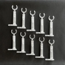 SnapLock Neon Sign Tube Support, Set of 10, Clear 12mm, New, FREE Shipping