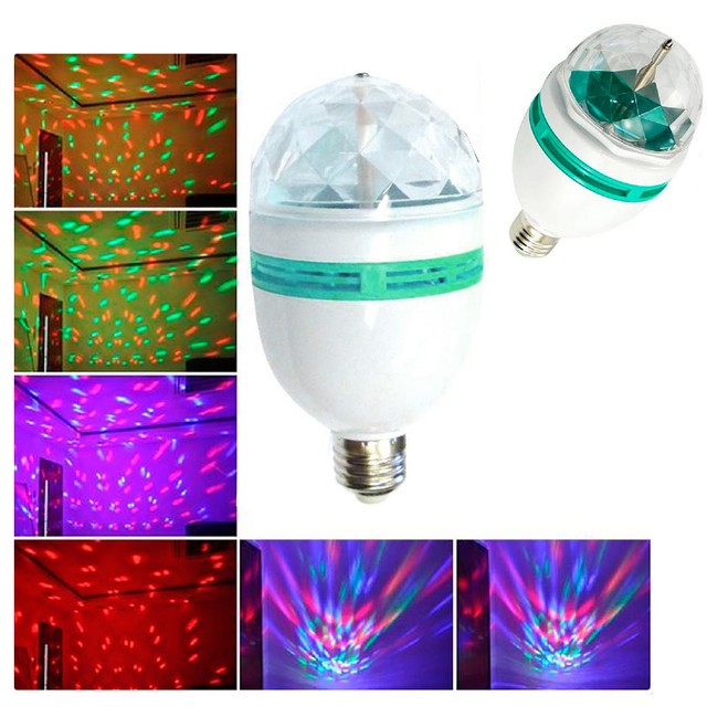 Led Rotating Light Lighting Full Color Disco Party Crystal Ball Lights Effects Led Rotating Light Lighting Full Color Disco Party Crystal Ball Lights Effects