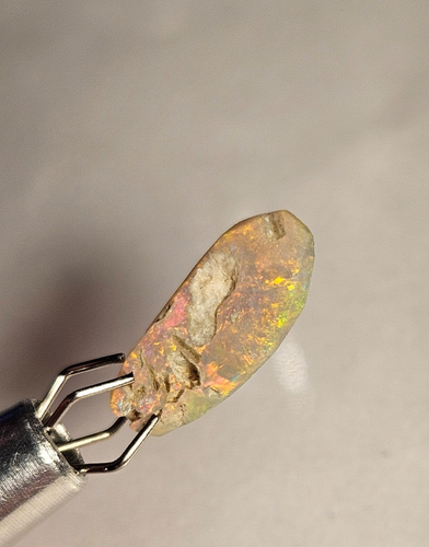 lightning ridge gem, Australian opal, rough opal, multicolour flash, - Picture 16 of 17