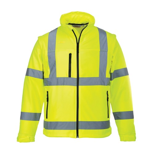 Visibilité Veste jaune Hommes Haute Orange 3l Softshell Portwest q4EH1wP