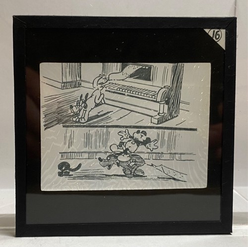 Vintage Boxed Mickey Mouse Mickey Steps Out Ensign Lantern Slides - Story J - Picture 7 of 17