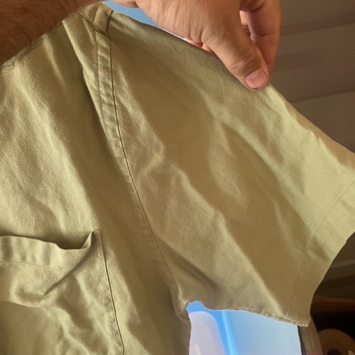 Camisa Tricots St Raphael Manga Corta Abotonada Cuello Verde Con Bolsillo Grande - Imagen 3 de 9