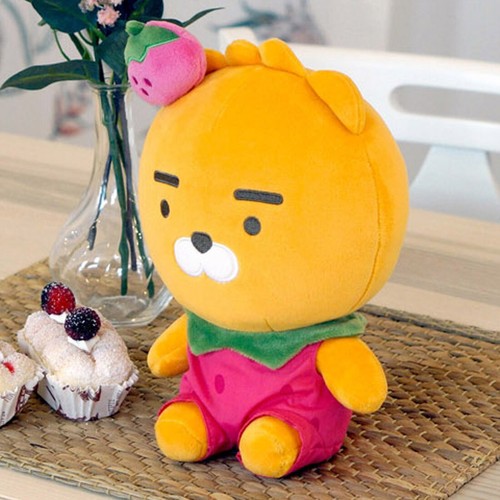 KAKAO FRIENDS Official Strawberry Little Ryan Doll 24cm Plush Toy Cartoon Figure - Picture 4 of 4