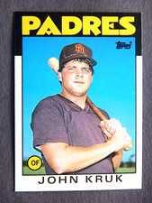 John Kruk #56T  Topps Traded 1986 Baseball Card (San Diego Padres)