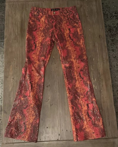 R.V.T. Snakeskin Print Bootcut Jeans Sz 11/12