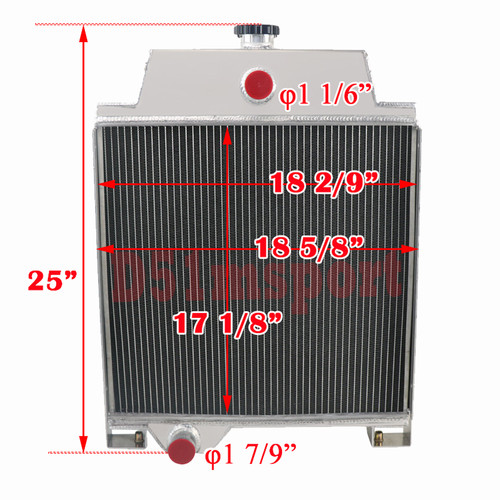 Radiador de aluminio de 3 filas para John Deere JD300 JD301 820 920 1020 1120 #AT20797 - Imagen 1 de 14