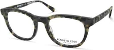 Kenneth Cole KC0321 Dark Green 098 Plastic Optical Eyeglasses Frame 52-21-145 RX