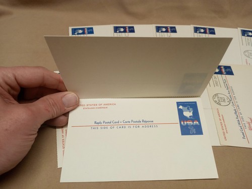 Cartoline USPS - EMISSIONE PRIMO GIORNO - Lotto di 10 con SCHEDE DI RISPOSTA UY19 (PCFD-UY19) - Foto 3 di 3
