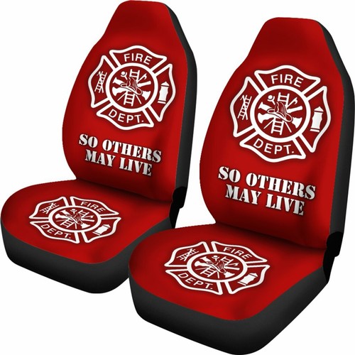 Firefighter USA Fire Department Set of 2 Universal Front Seat Covers Protection - Bild 3 von 6