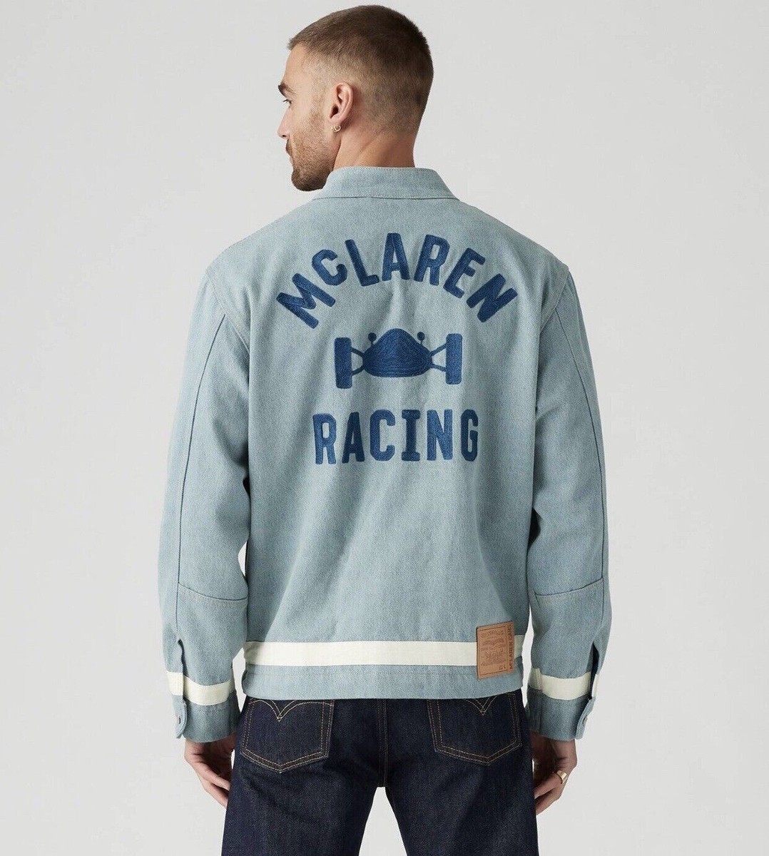 LEVI'S x MCLAREN RACING JACKET - F1 Blue Denim - Size EXTRA