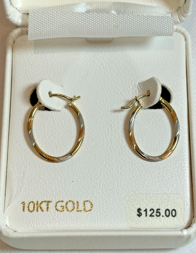 Everlasting Gold 10k Gold Creolen in Box - Bild 2 von 4