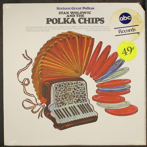 STAN WOLOWIC & POLKA CHIPS: sixteen great polkas ABC 12" LP 33 RPM Sealed - Imagen 1 de 2