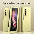 For Samsung Galaxy Z Fold5 Fold4 360° Tempered Glass + Pen PC Folding Case Cover