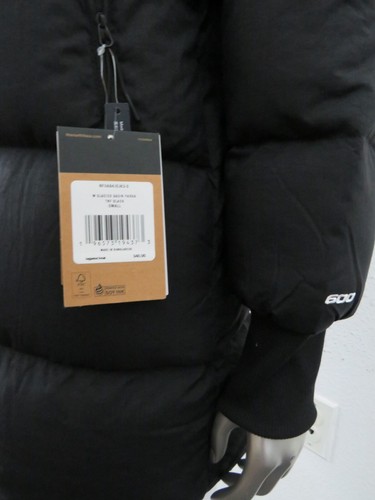 Womens The North Face Glacier Basin 600-Down Puffer Winter Parka Jacket - Black - Picture 6 of 15