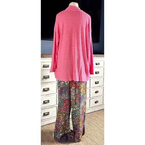 EUC $ 88 Anthropologie Montana gerippter Strick rosa Cardigan Pullover LP Petite - Bild 6 von 8