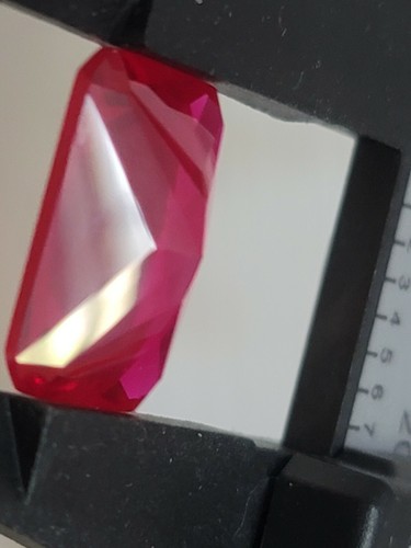 NICE NICE 14x10 MM LAB grown Ruby Fine Cut Great Color New Old Stock 4 Pcs - Picture 2 of 5