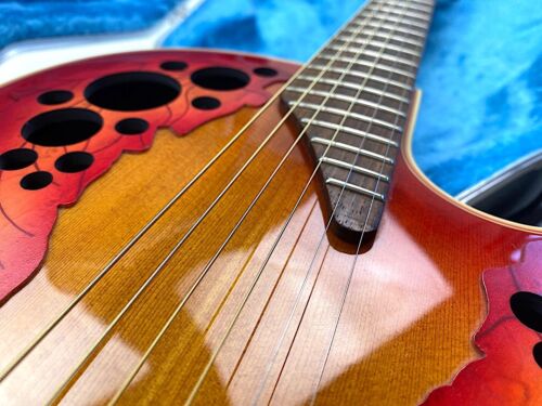 Ovation Elite 6868 ★ Orange Burst ★ Chitarra acustica ★ custodia originale ★ ottima ★ - Foto 9 di 24