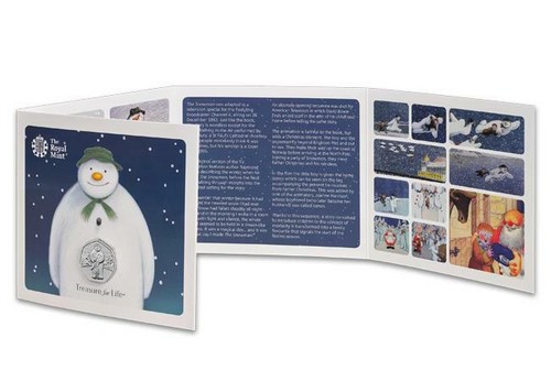 Moneta 50p 50 pence FDC Royal Mint 2019 The Snowman & James in confezione di presentazione - Foto 6 di 8