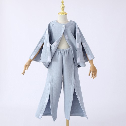 Kid Children Hospital Recovery Gown Postoperative Pajama Set Hook Loop Cosy Soft - Picture 14 of 15
