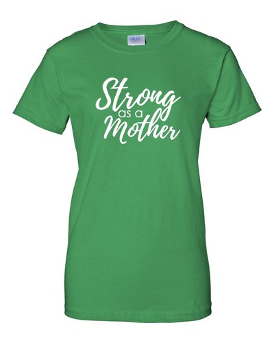 Strong As a Mother Shirt Women's Crewneck Gift for Mom Mother's Day Tee Mama - Picture 5 of 9