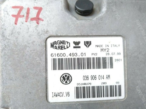 IAW 4CV.V6 036906014AM 61600.493.01 CENTRALINA MOTORE VW LUPO POLO 1.4 16V 75CV - Imagen 2 de 18