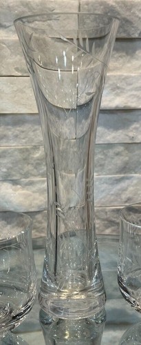 Gorgeous Rare WILLIAM YEOWARD Wisteria Fern Etched Crystal - Picture 10 of 17