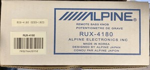 NEW-Old-School-Alpine-RUX-4180-remote-bass-knob-Rare-Vintage-NIB-NOS