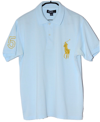 RALPH LAUREN big pony polo shirt ピチT Big Pony Color-Blocked Mesh Polo Shirt