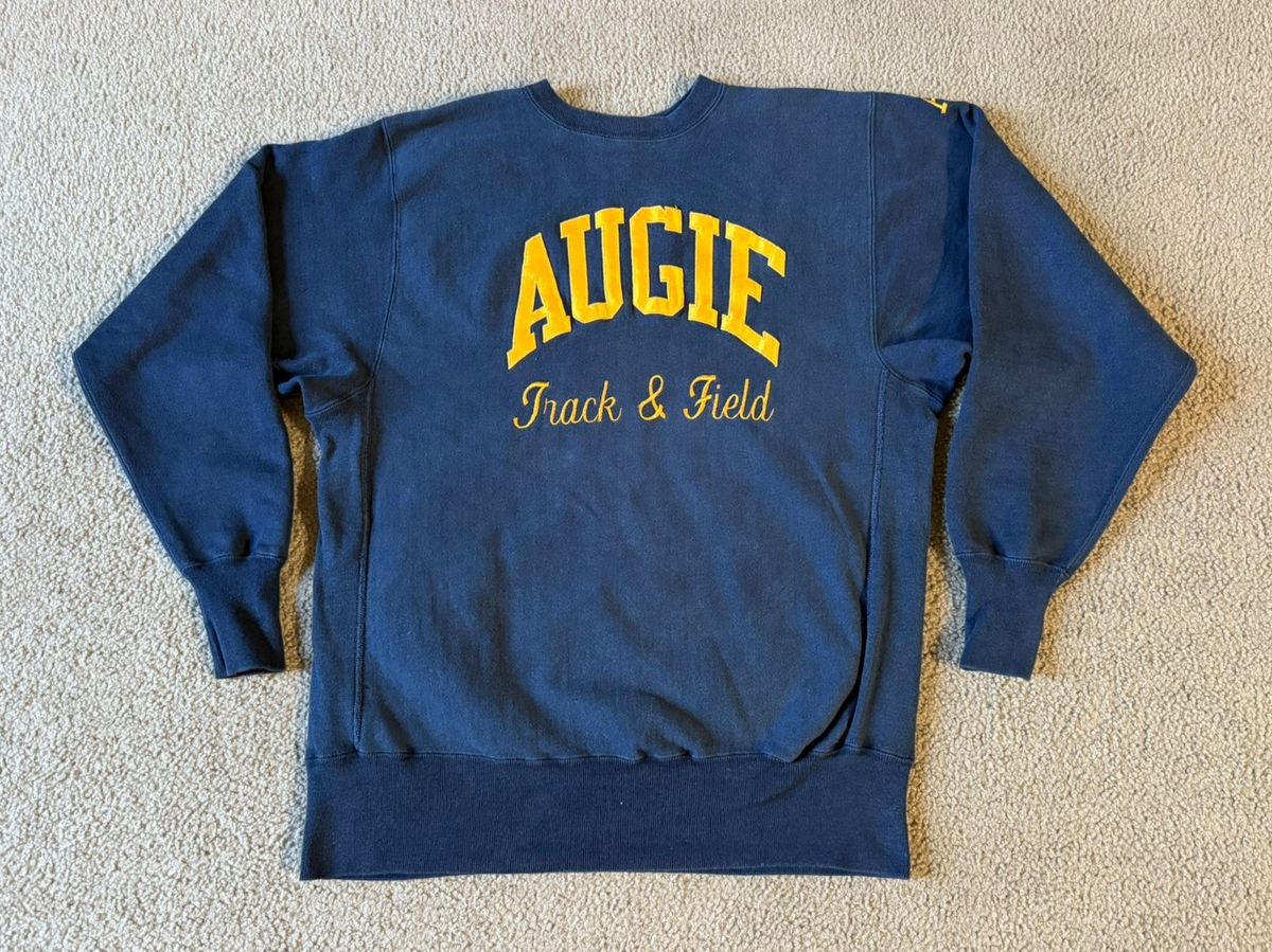 トップス 90s Champion AUGUSTANA REVERSE WEAVE VTG 90s Champion Reverse Weave Augustana Augie Track & Field
