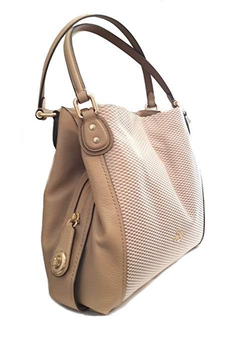 coach beechwood leather edie bolsa