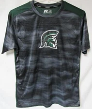 Michigan State Spartans Men L Short Sleeve Screened Performance Tee C1 3782