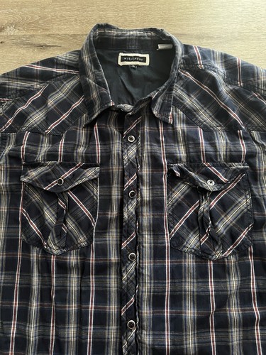 Wish Bone Country Western Shirt Men's Size XL Long Sleeve Embroidered - Picture 5 of 10