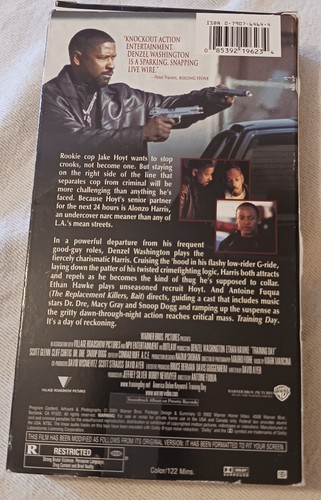Training Day (VHS, 2002, Bonus Footage & Alternate Ending) Snoop Dogg TESTED - Picture 2 of 5