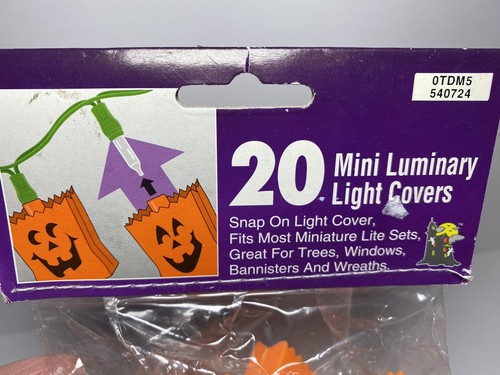 Vintage Halloween Plastic Pumpkin Lantern Light Covers Jack-O’-Lantern Lot of 20 - Picture 3 of 5