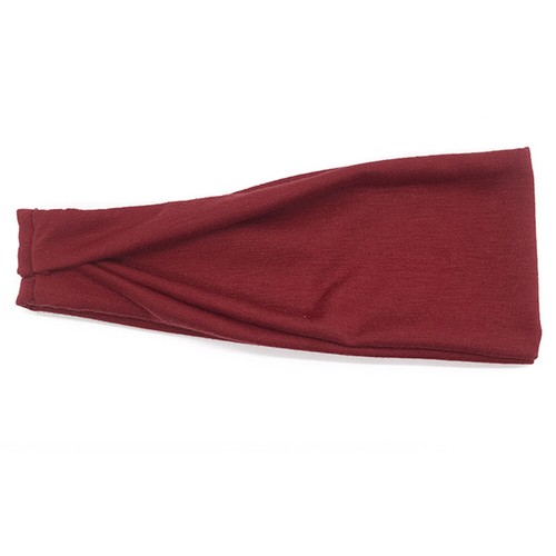 Men Wide Headband Sweatband Stretch Sweat Elastic Sport Yoga Run Solid Hairbands - Picture 18 of 49