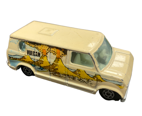 Vintage Yatming Hong Kong No 1501 white Ford Econoline Van Vulcan Volcano - Picture 3 of 5