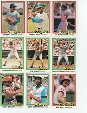1981 DONRUSS Baseball Complete Your Set 250-500