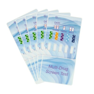 #ad 5 Pack 5 Panel Drug Testing Kit Test for 5 Drugs Home or Work Free Shipping $12.95