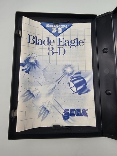 Blade Eagle 3-D (Sega Master System, 1988) COMPLETE w/ Box manual game 3D - Picture 5 of 7