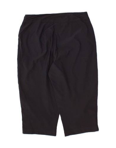 ADIDAS Womens Straight Capri Trousers Large W32 L19 Navy Blue Polyester BP16 - Picture 2 of 3