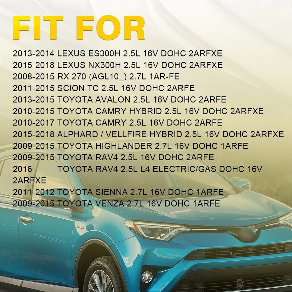 Juego de juntas de válvula de cubierta para Toyota RAV4 Highlander Venza 2010-17 Camry 2009-2015 Foto 3 de 4