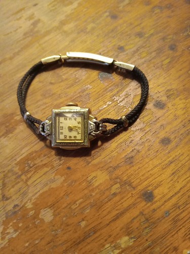 1/20 10k Gold Filled Helbros Watch With Diamonds - Picture 3 of 5