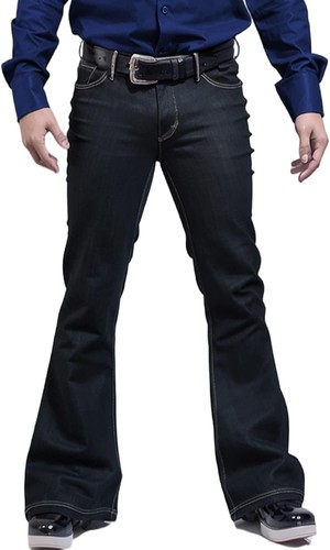 70s Outfits Bell Bottom Pants for Men Mens Bell Bottom Jeans Flared Jeans - Picture 11 of 30