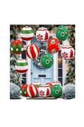 24 Pcs 9" Christmas Inflatable Balls Ornaments for Outdoor Hanging Decorations