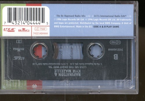 Rapination and Kym Mazelle Love Me the Right Way '96 cassette UK BMG 1996 - Picture 2 of 2