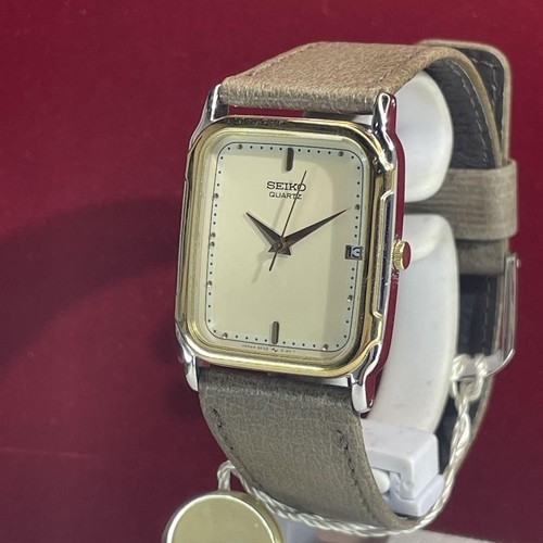 SEIKO CHARIOT QUARTZ MEN'S WRISTWATCH JAPAN MADE 80S VINTAGE CREAM DIAL - Picture 5 of 10