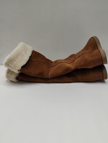 UGG Classic Femme Over The Knee Shearling Boot Brown Size 10 Womens NWOB - Picture 3 of 11