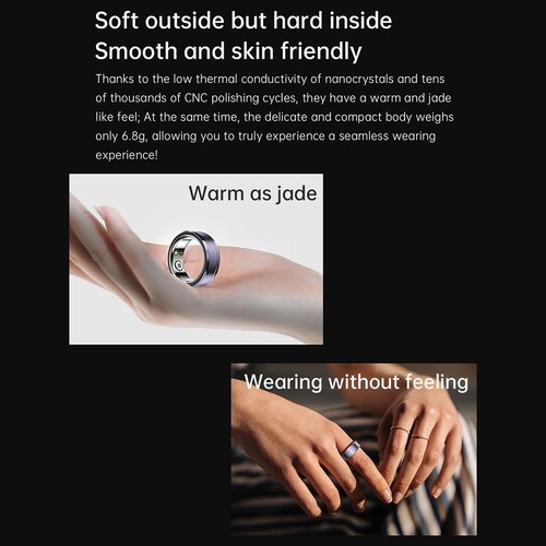 Health Monitoring Ring Health Monitor Ring Charging Real-time Monitoring - Zdjęcie 7 z 21